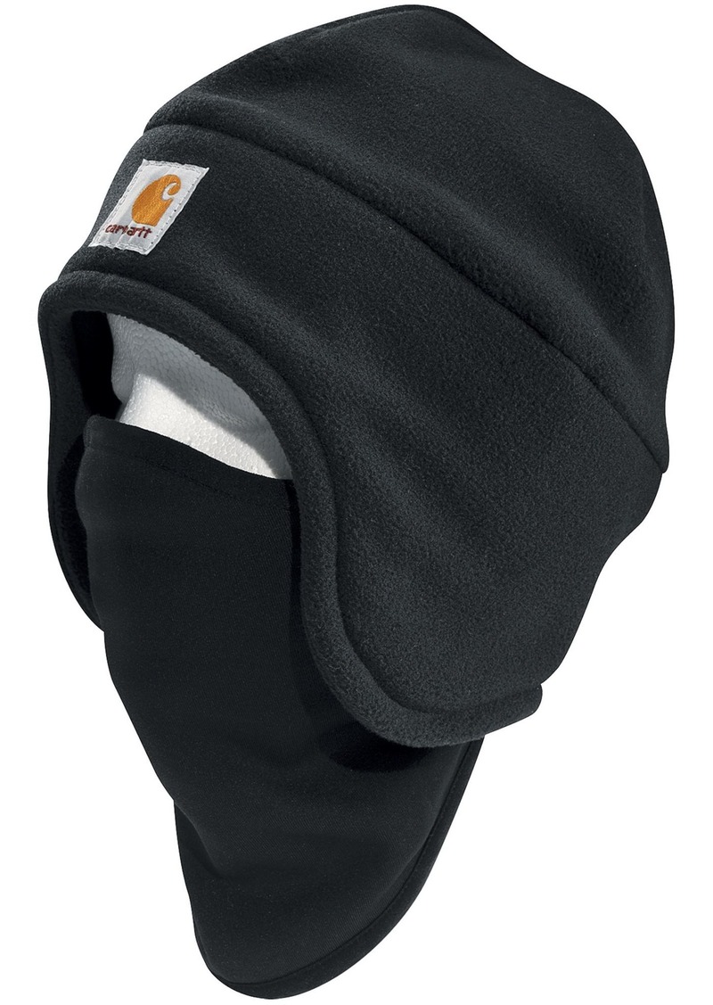 Carhartt Men's Fleece 2-in-1 Headwear, Black