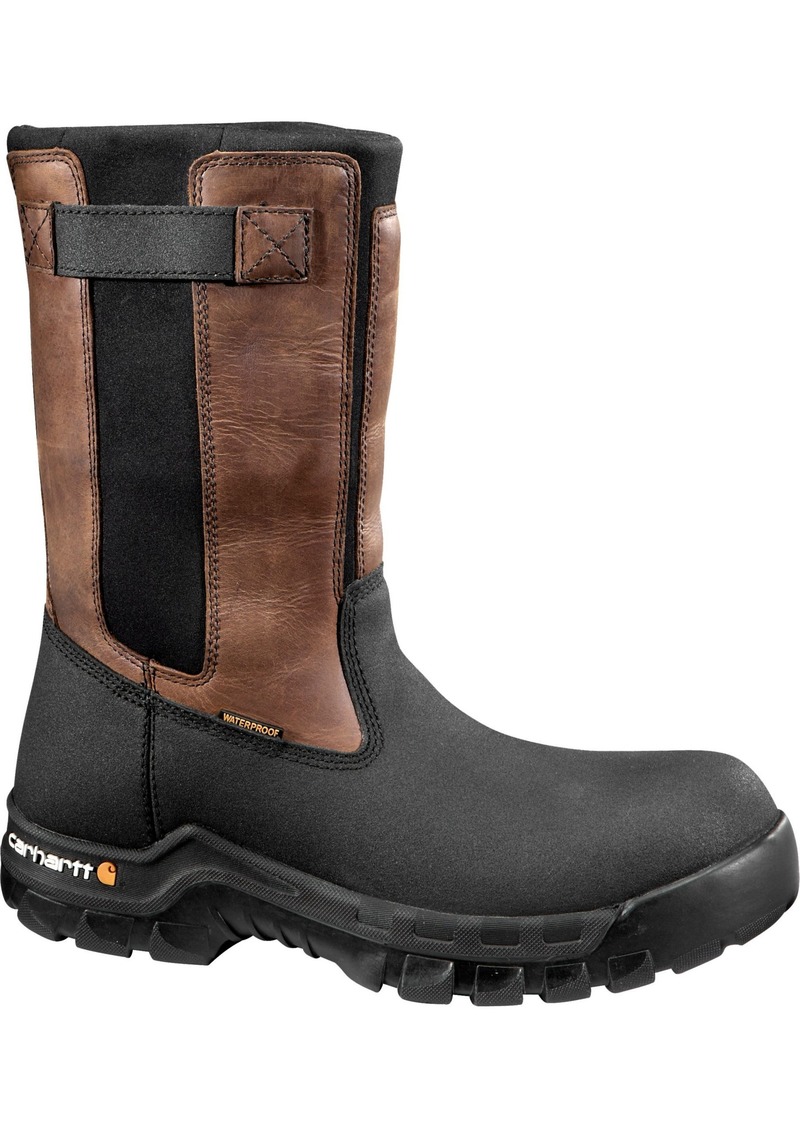 Carhartt Men's Flex Mud Wellington 11'' Waterproof Composite Toe Work Boots, Size 9.5, Brown