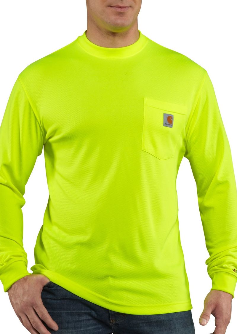 Carhartt Men's Force Color Enhanced Long Sleeve Shirt, Medium, Green