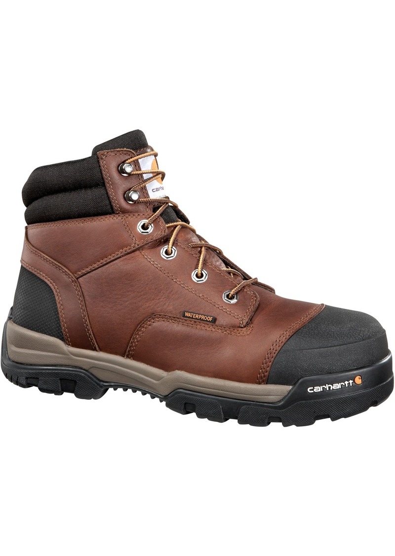 Carhartt Men's Ground Force 6'' Waterproof Composite Toe Work Boots, Size 8, Brown