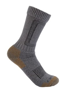 Carhartt Men's Heavyweight Wool Blend Steel Toe Boot Sock Heather Grey