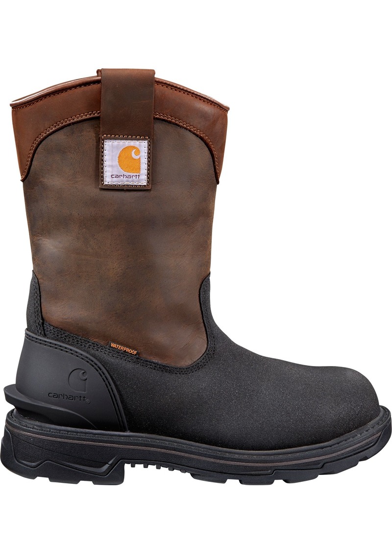 Carhartt Men's Ironwood 11” Waterproof Insulated Alloy Toe Wellington Work Boots, Size 8, Brown