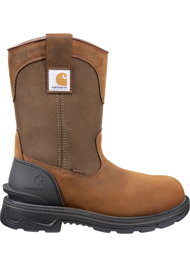 Carhartt Men's Ironwood 11” Waterproof Soft Toe Wellington Work Boots, Size 8, Brown