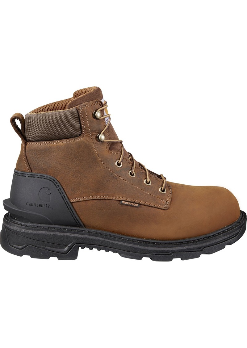 Carhartt Men's Ironwood 6” Waterproof Alloy Toe Work Boots, Size 8, Brown