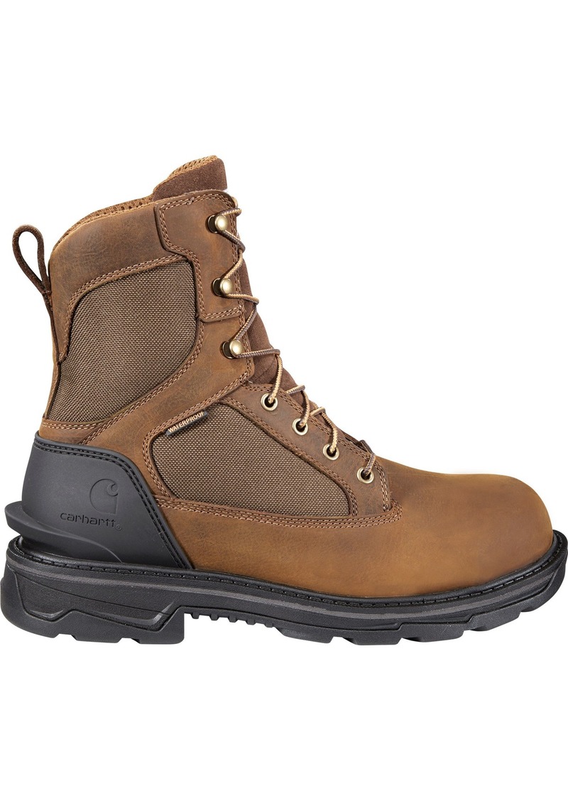 Carhartt Men's Ironwood 8” Waterproof Soft Toe Work Boots, Size 11.5, Brown