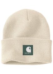 Carhartt Men's Knit Rubber Patch Beanie, Tan