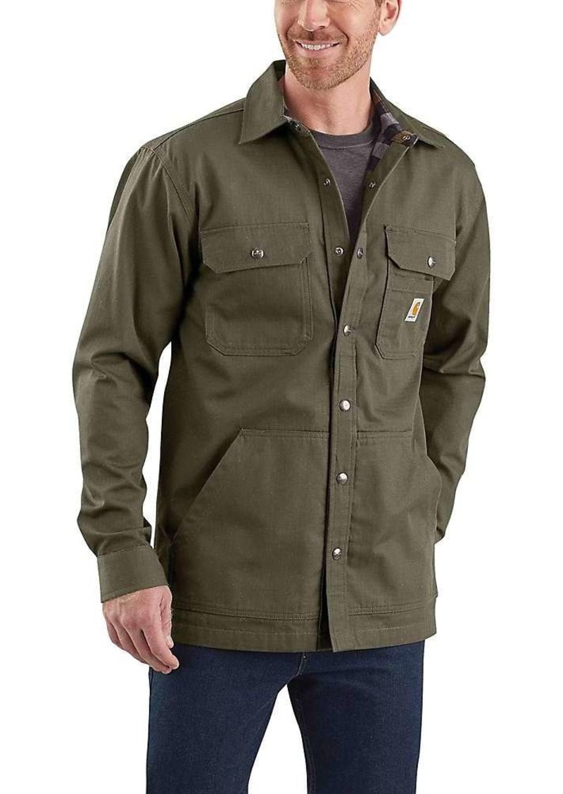 carhartt men's ripstop solid shirt jacket