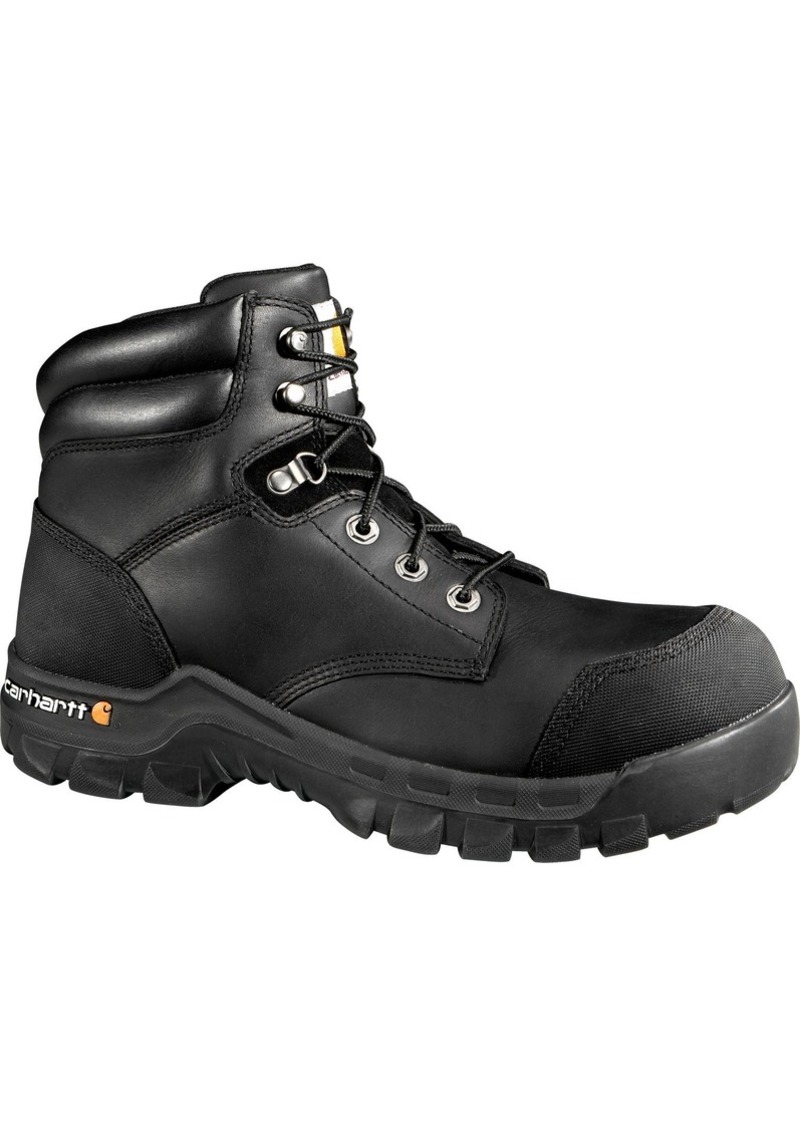 Carhartt Men's Rugged Flex 6” Composite Toe Waterproof Work Boots, Size 8, Black | Father's Day Gift Idea