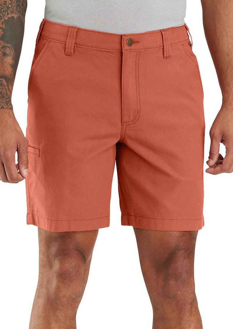 Carhartt Men's Rugged Flex Canvas Work Shorts, Size 36, Orange