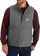 Carhartt Men's Sherpa-Lined Mock Neck Vest, XXL, Brown