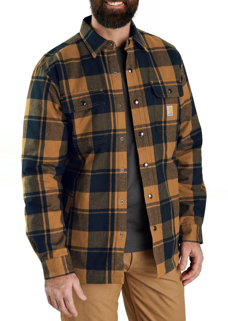 Carhartt Men's Sherpa Shirt Jacket, XXXL, Brown