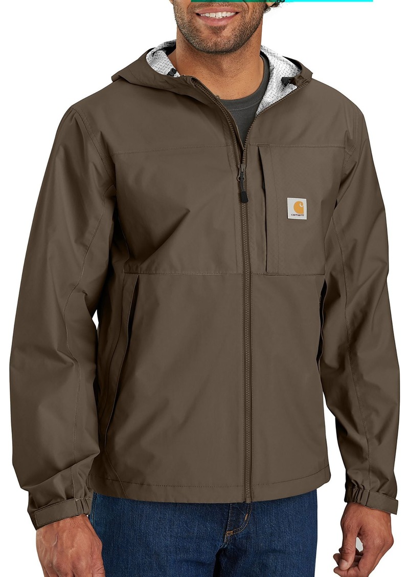 Carhartt Men's Storm Defender Relaxed Fit Lightweight Packable Jacket, Large, Brown | Father's Day Gift Idea