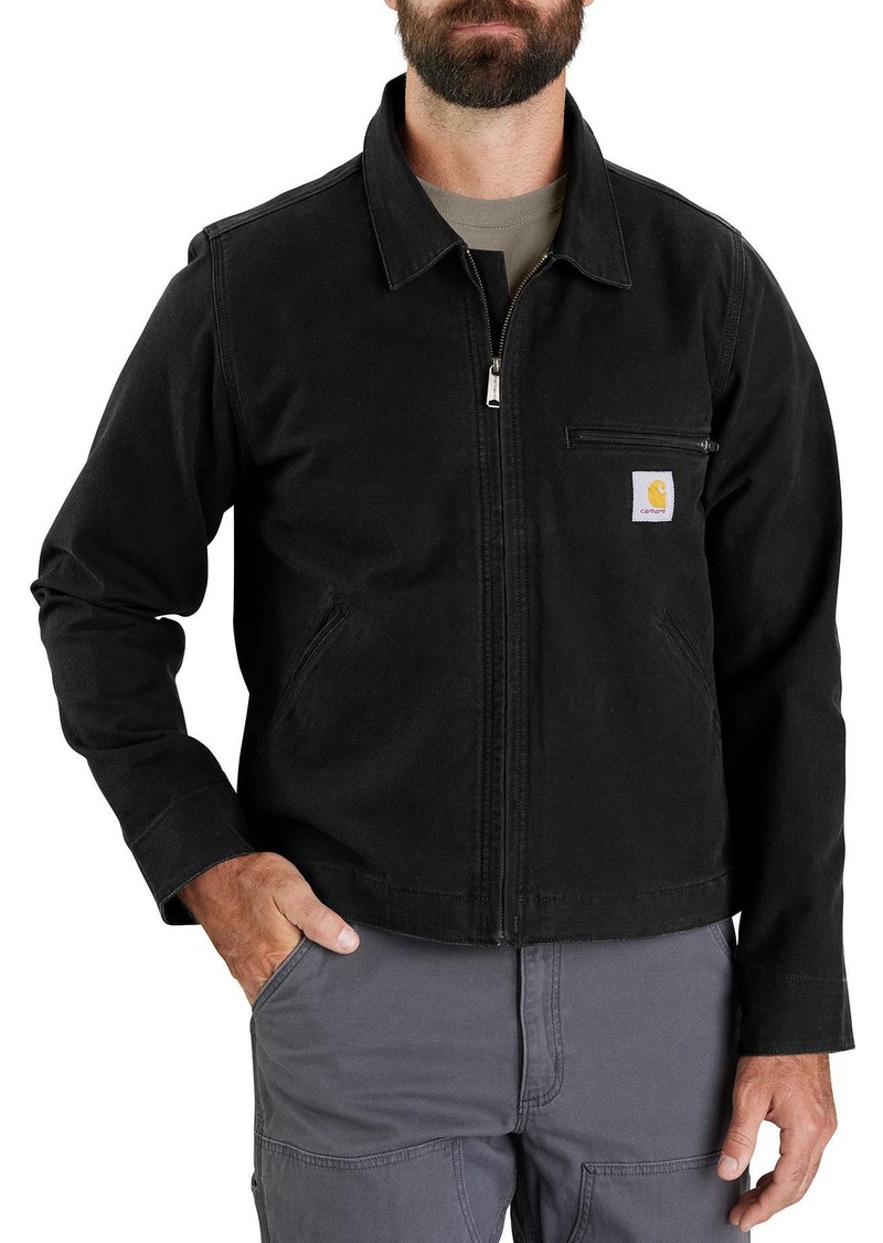 Carhartt Men's Washed Detroit Jacket, XXL, Black | Father's Day Gift Idea