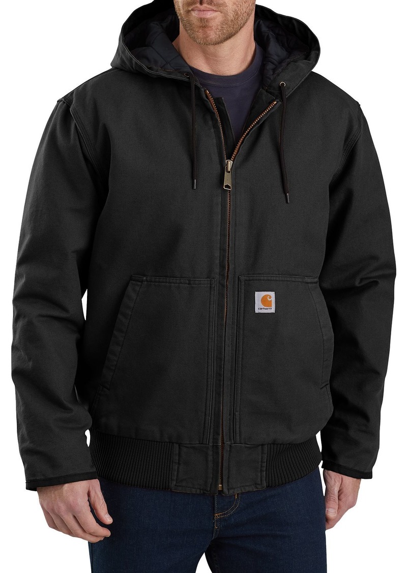 Carhartt Men's Washed Duck Active Jacket, 2XL, Black | Father's Day Gift Idea