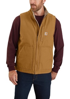 Carhartt mens Sherpa Lined Mock-neck Vest Work Utility Outerwear   US