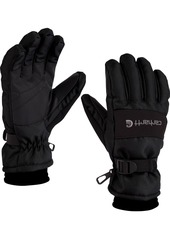 Carhartt Men's Waterproof Insulated Knit Cuff Gloves, Medium, Black | Father's Day Gift Idea