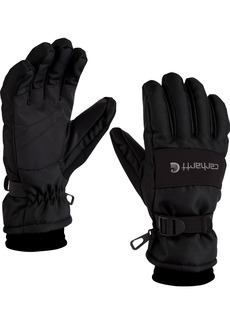 Carhartt Men's Waterproof Insulated Knit Cuff Gloves, Medium, Black