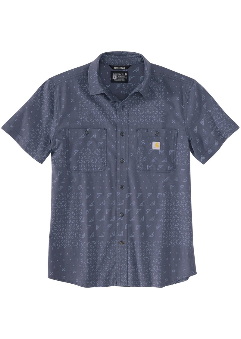 Carhartt Rugged Flex Bandana Short-Sleeve Shirt, Men's, Small, Blue
