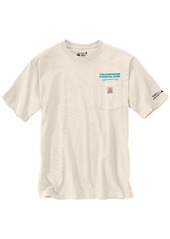 Carhartt Mens Relaxed Fit Heavyweight Yellowstone National Park K87 Graphic T Shirt, Men's, XL, Brown