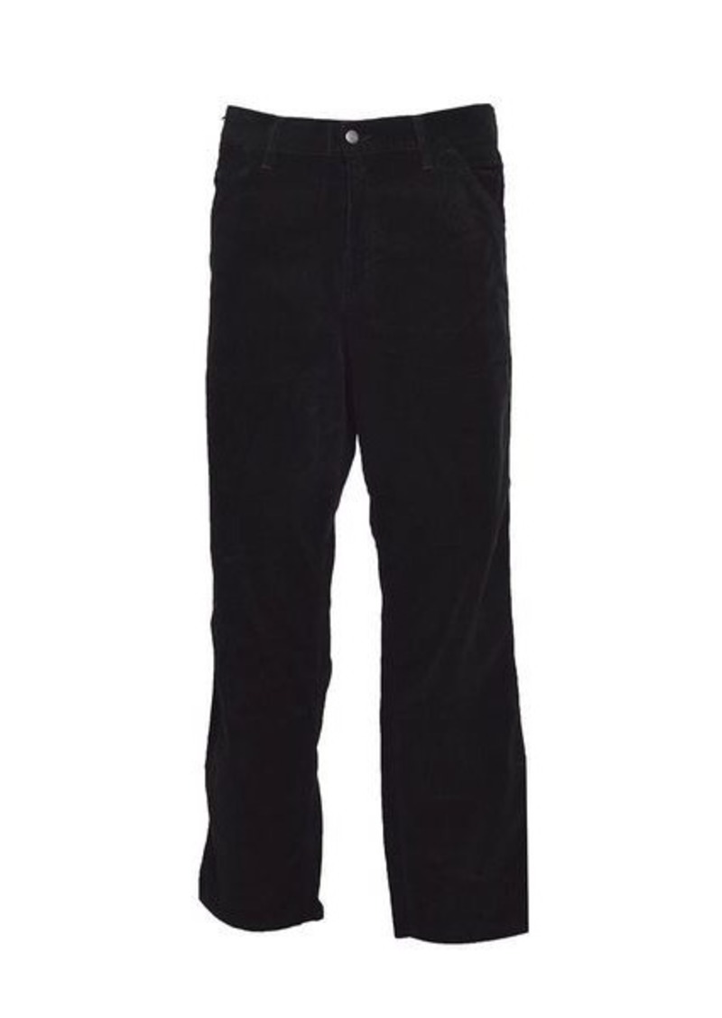 CARHARTT WIP Black velvet Single Knee pants with pockets Carhartt