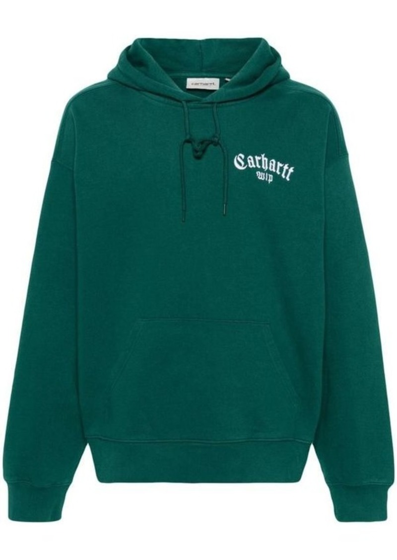 CARHARTT WIP Onyx Script cotton hoodie