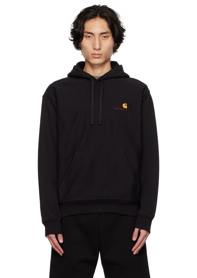 Carhartt Work In Progress Black American Script Hoodie