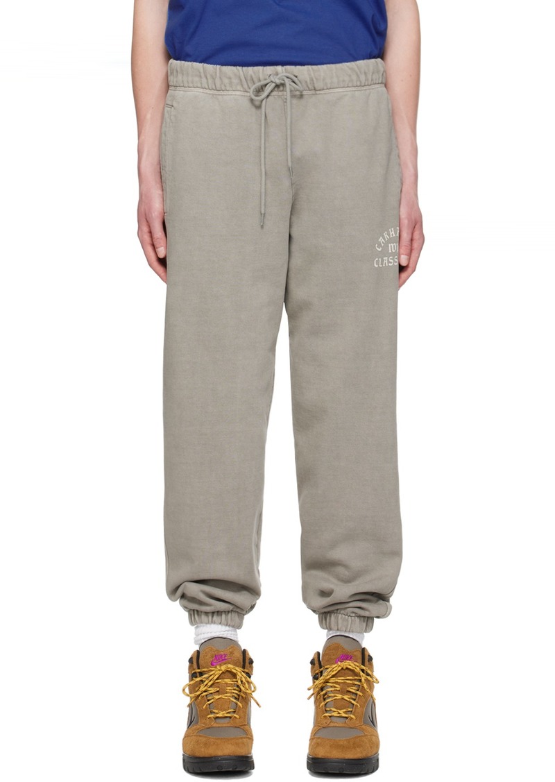 Carhartt Work In Progress Gray 'Class of 89' Sweatpants