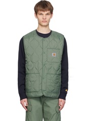 Carhartt Work In Progress Green Skyton Vest