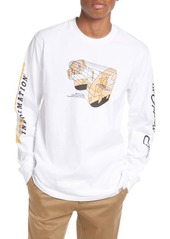 Carhartt Work In Progress Men's Living Long Sleeve Organic Cotton Graphic Tee in White at Nordstrom