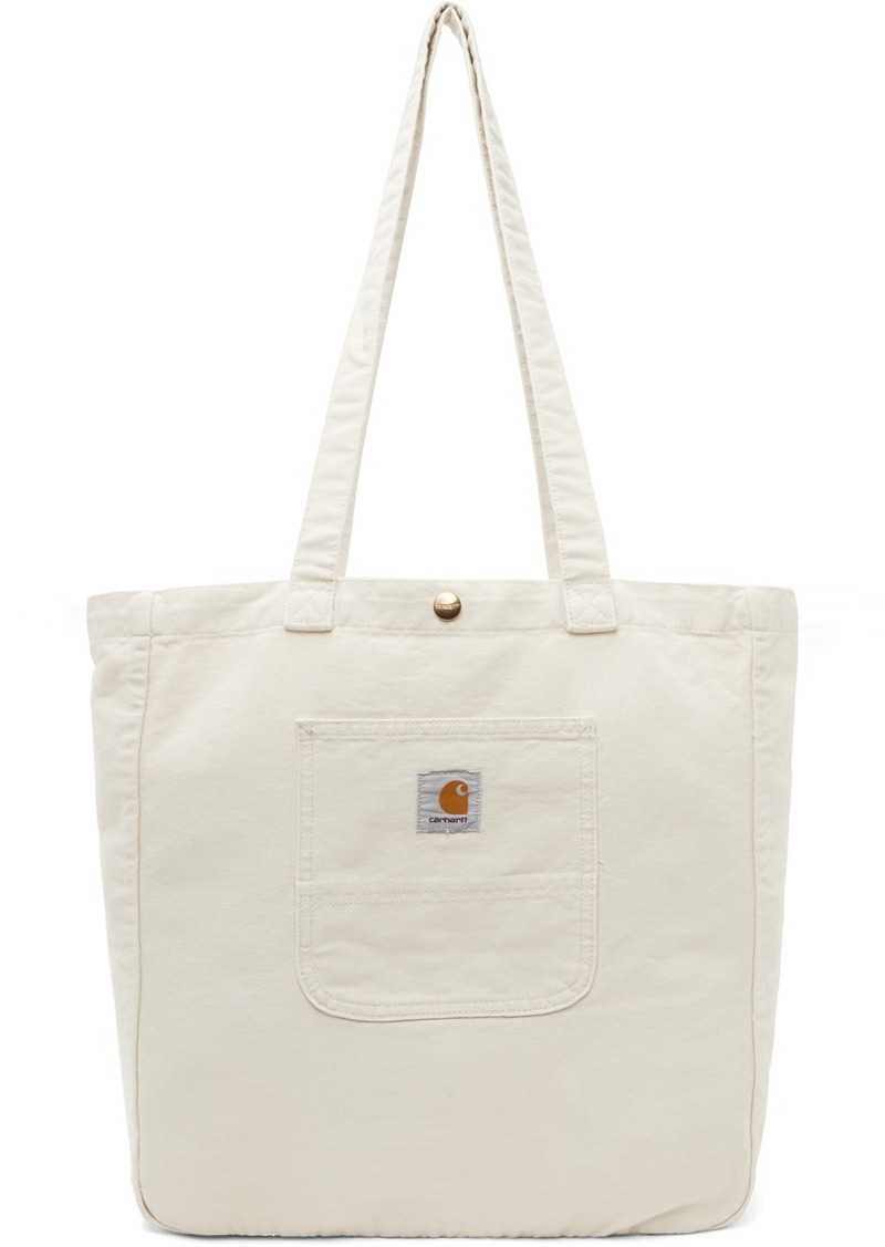 Carhartt Work In Progress Off-White Bayfield Tote