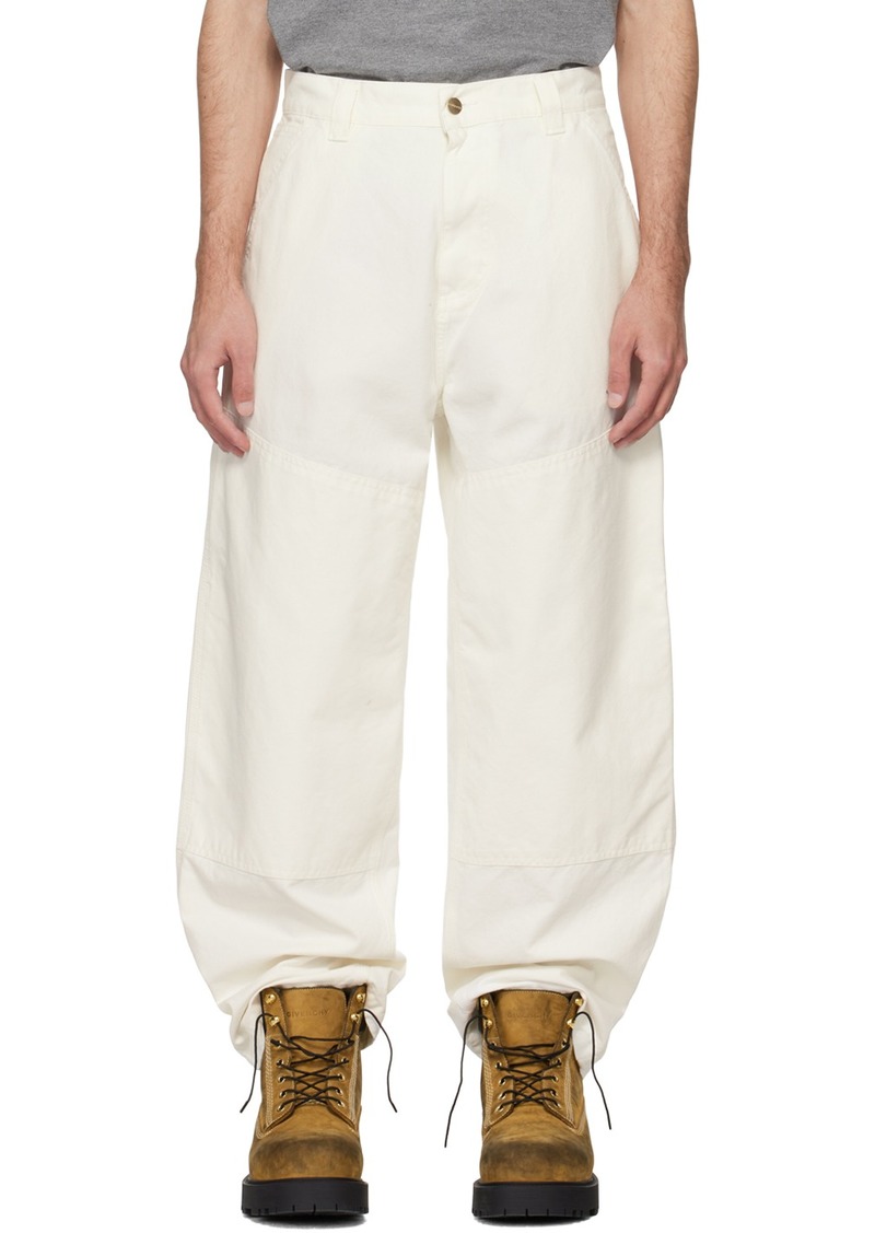 Carhartt Work In Progress Off-White Wide Panel Trousers