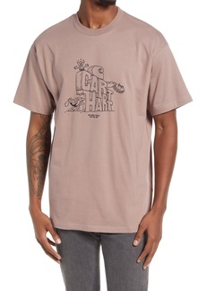 Carhartt Work In Progress Stoneage Organic Cotton Graphic Tee in Earthy Pink /Black at Nordstrom