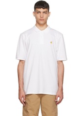 Carhartt Work In Progress White Chase Polo