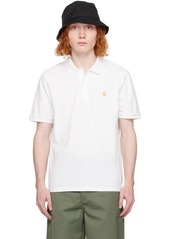 Carhartt Work In Progress White Chase Polo