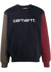 Carhartt colour-block logo sweatshirt