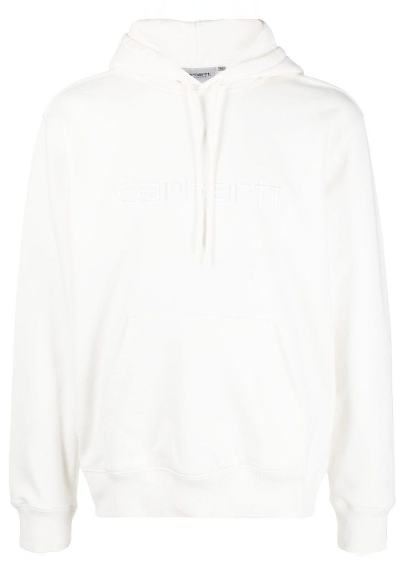 Carhartt embroidered-logo cotton hoodie