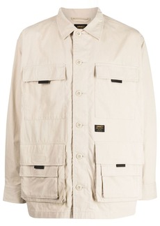 Carhartt logo-patch buttoned jacket