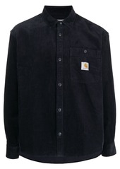 Carhartt logo-patch corduroy shirt