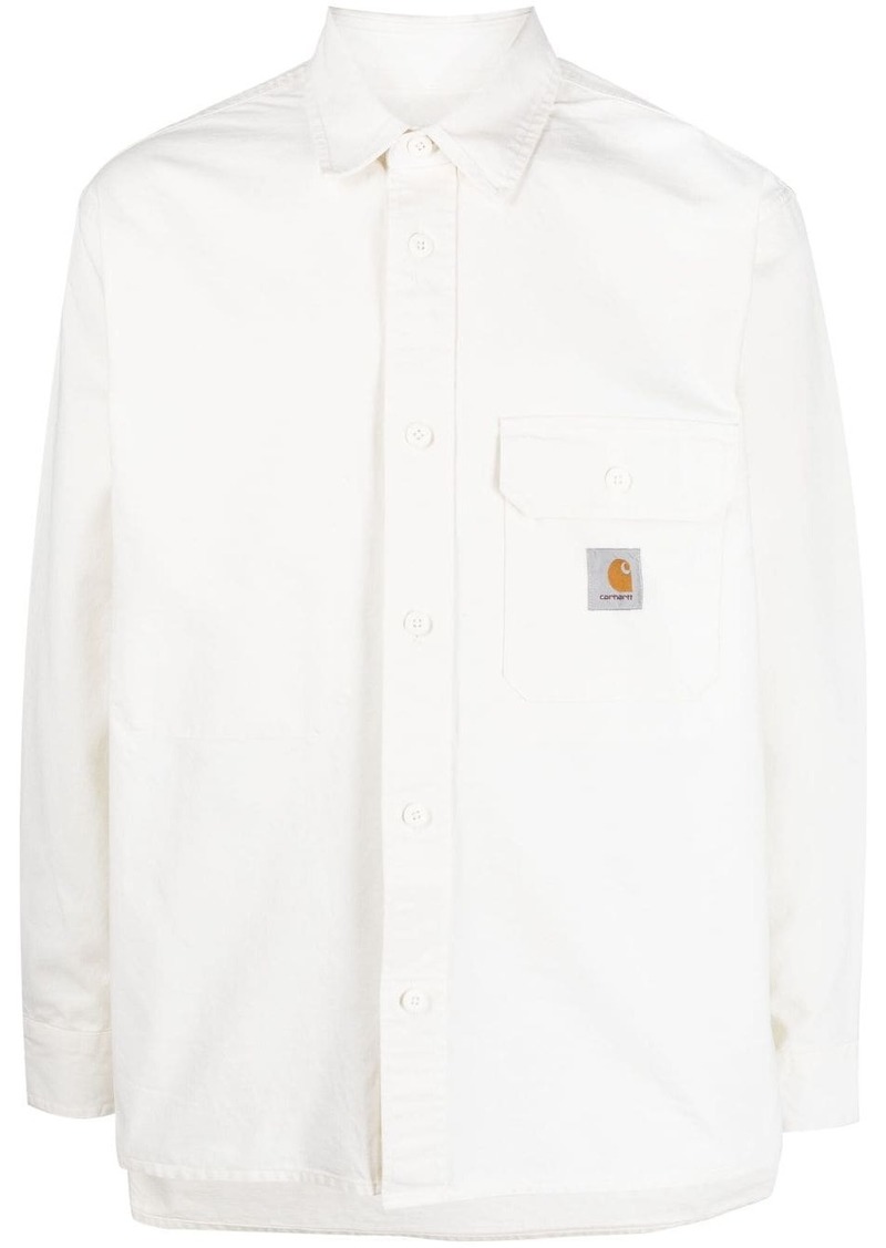 Carhartt logo-patch cotton shirt