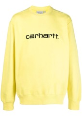 Carhartt logo-print rib-trimmed sweatshirt