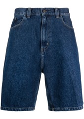 Carhartt rear logo-patch denim shorts
