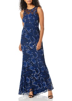 Carmen Marc Valvo Infusion Women's threadwork Embroidered Gown