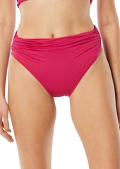 Carmen Marc Valvo Ruched Bikini Bottoms - Pink