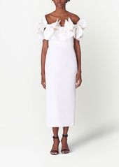 Carolina Herrera bow-detail strapless midi dress