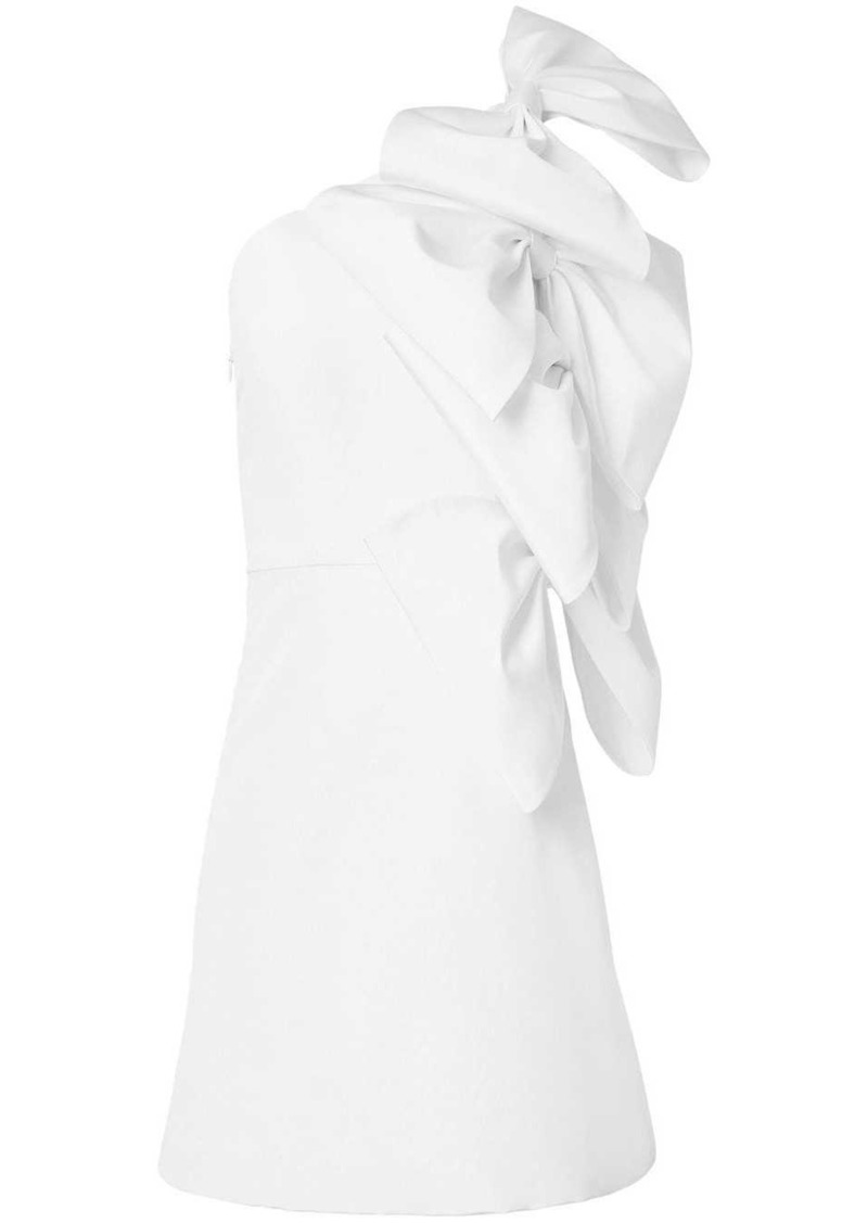 Carolina Herrera bow-embellished one-shoulder minidress