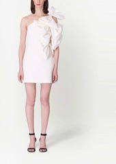 Carolina Herrera bow-embellished one-shoulder minidress