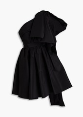 Carolina Herrera - Bow-embellished silk-faille mini dress - Black - US 6