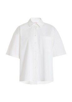 Carolina Herrera - Cotton-Blend Shirt - White - US 0 - Moda Operandi