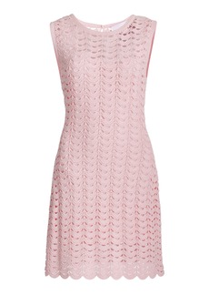 Carolina Herrera - Crochet Mini Dress - Pink - M - Moda Operandi