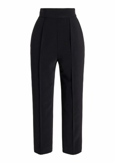 Carolina Herrera - Cropped High-Rise Crepe Pants - Black - US 4 - Moda Operandi
